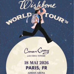 Conan Gray en concert Adidas Arena le 18 mai 2026