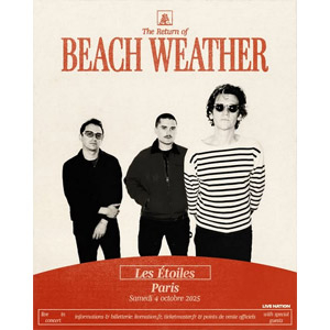 Concert Beach Weather à Paris - Les Etoiles, le 04 octobre 2025