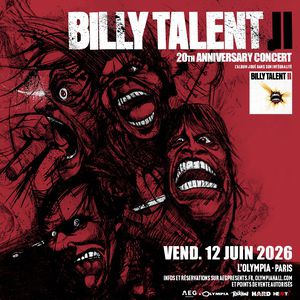 Concert Billy Talent L'Olympia Paris 2026