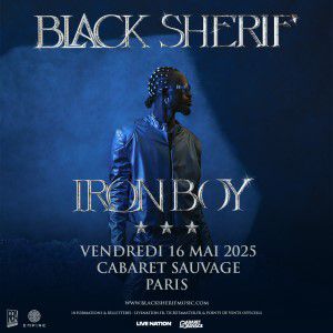 Concert Black Sherif à Paris - Cabaret Sauvage, le 16 mai 2025