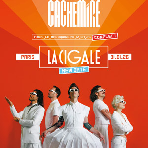 Concert Cachemire à Paris - La Cigale, le 31 janvier 2026