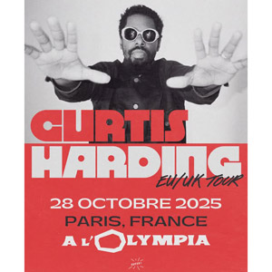 Concert Curtis Harding à Paris - L'Olympia le 28 octobre 2025