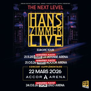 Concert Hans Zimmer Live à Paris - Accor Arena le, 22 mars 2026