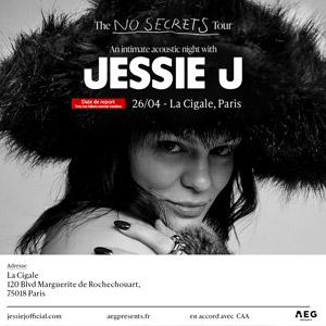Concert Jessie J à Paris - La Cigale le 26 avril 2026