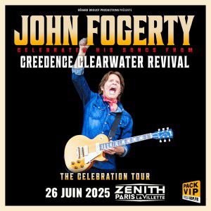 Concert John Fogerty au Zénith de Paris, le 26 juin 2025