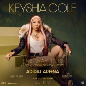 Concert Keyshia Cole à Paris - Adidas Arena le 19 septembre 2025