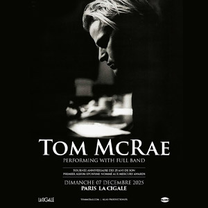 Concert Tom McRae à Paris - La Cigale, le 07 décembre 2025