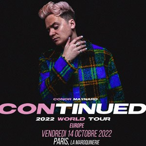 Conor Maynard en concert à La Maroquinerie en octobre 2022