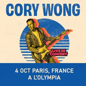 Cory Wong en concert à L'Olympia en octobre 2023