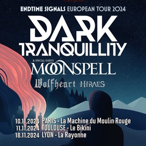 Dark Tranquillity en concert à La Machine du Moulin Rouge en 2024