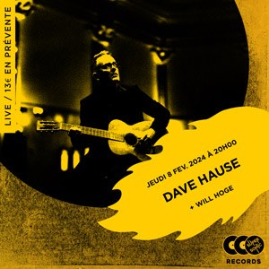 Dave Hause en concert au Supersonic Records en février 2024