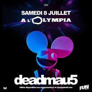 deadmau5 en concert à L'Olympia en juillet 2023