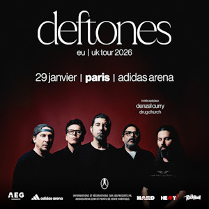 Deftones en concert Adidas Arena le 29 janvier 2026