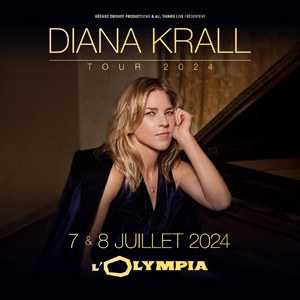 Diana Krall en concert à L'Olympia en juillet 2024