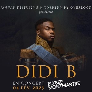 Didi B en concert à l'Elysée Montmartre en février 2023