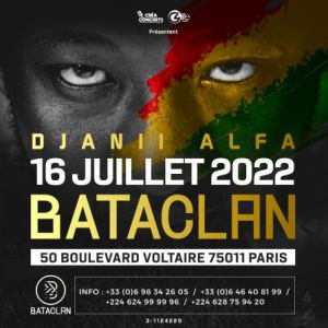 Djanii Alfa Le Bataclan - Paris samedi 16 juillet 2022