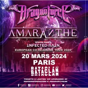 Dragonforce + Amaranthe en concert au Bataclan en mars 2024