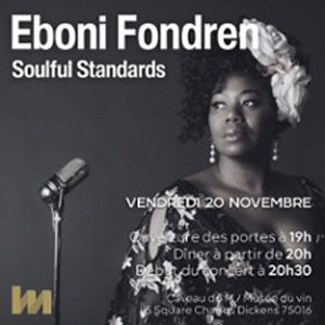 Eboni Fondren Concert Le M. Musée du Vin Paris 2026