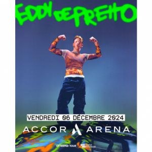 Eddy de Pretto en concert à l'Accor Arena en décembre 2024