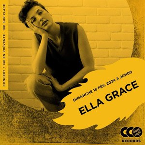 Ella Grace en concert au Supersonic Records en février 2024