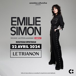 Emilie Simon en concert au Trianon le 22 avril 2024