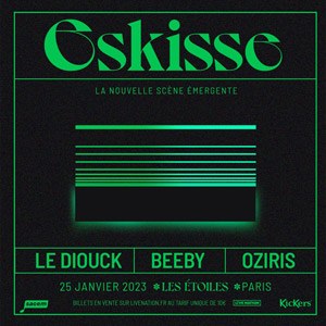 Eskisse : Le Diouck, Beeby et Oziris au théâtre Les Étoiles