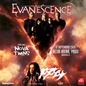 Evanescence en concert Accor Arena en septembre 2026