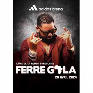 Ferre Gola en concert à l'Adidas Arena en avril 2024
