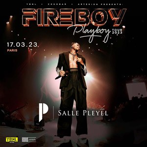 Fireboy DML en concert Salle Pleyel en mars 2023