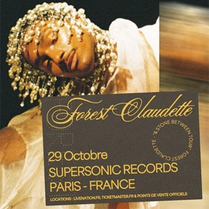 Forest Claudette en concert au Supersonic Records