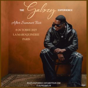 Gabzy en concert La Maroquinerie le 8 octobre 2025