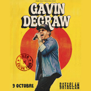 Gavin DeGraw Concert Le Bataclan Paris 2026