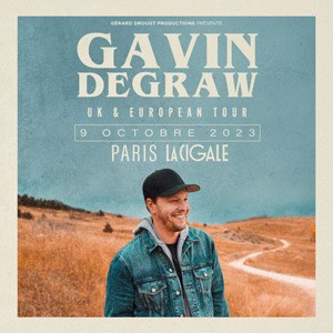 Gavin DeGraw La Cigale - Paris lundi 9 octobre 2023