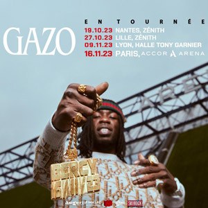 Gazo en concert à l'Accor Arena en novembre 2023