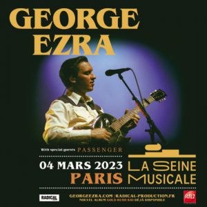 George Ezra en concert à La Seine Musicale en mars 2023