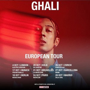 Ghali en concert au Bataclan en octobre 2022