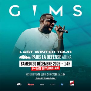 Gims en concert Paris La Défense Arena le 20 décembre 2025