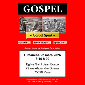 Gospel Spirit Concert Église Saint-Jean-Bosco