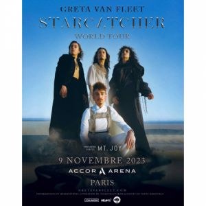 Greta Van Fleet en concert à l'Accor Arena en 2023