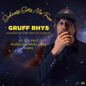 Gruff Rhys en concert au Solaris en mars 2024