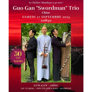 Guo Ganen concert Théâtre Mandapa le 27 septembre 2025