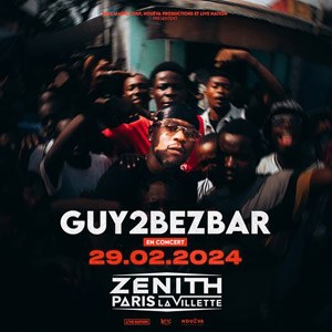 Guy2bezbar en concert au Zénith de Paris en 2024