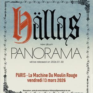 Hällas en concert La Machine du Moulin Rouge le 13 mars 2026