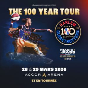 Harlem Globetrotters en concert Accor Arena en mars 2026