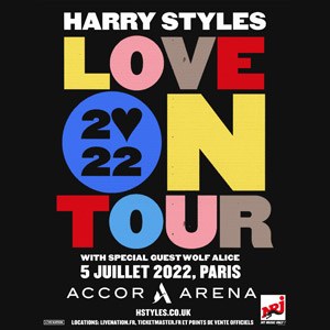 Harry Styles en concert à l'Accor Arena en juillet 2022