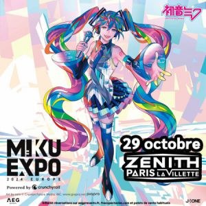 Hatsune Miku en concert au Zénith de Paris en 2024