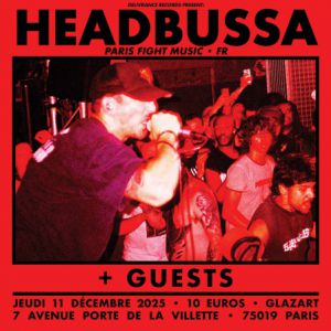 Headbussa en concert Glazart le 11 décembre 2025