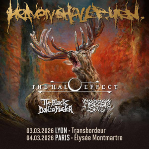 Heaven Shall Burn en concert Elysée Montmartre en mars 2026