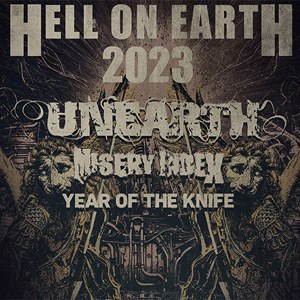Unearth + Misery index + Year Of The Knife La Machine du Moulin Rouge - Paris lundi 10 avril 2023