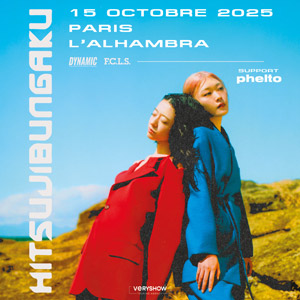 Hitsujibungaku en concert Alhambra le 15 octobre 2025